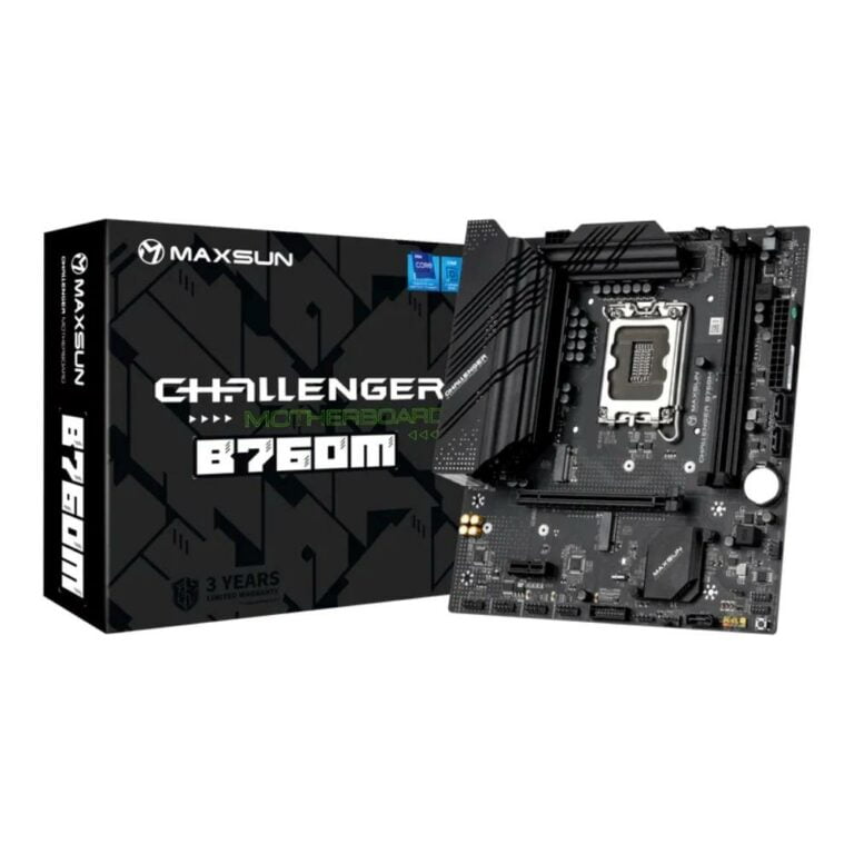 Maxsun Challenger B760M DDR4 Intel LGA 1700 Micro-ATX Motherboard