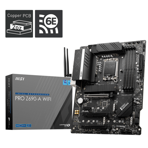 MSI PRO Z690-A WIFI Intel LGA1700 ATX Motherboard