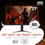 AOC C27G4H - 27" FHD 180Hz Curved Gaming Monitor - Image 2