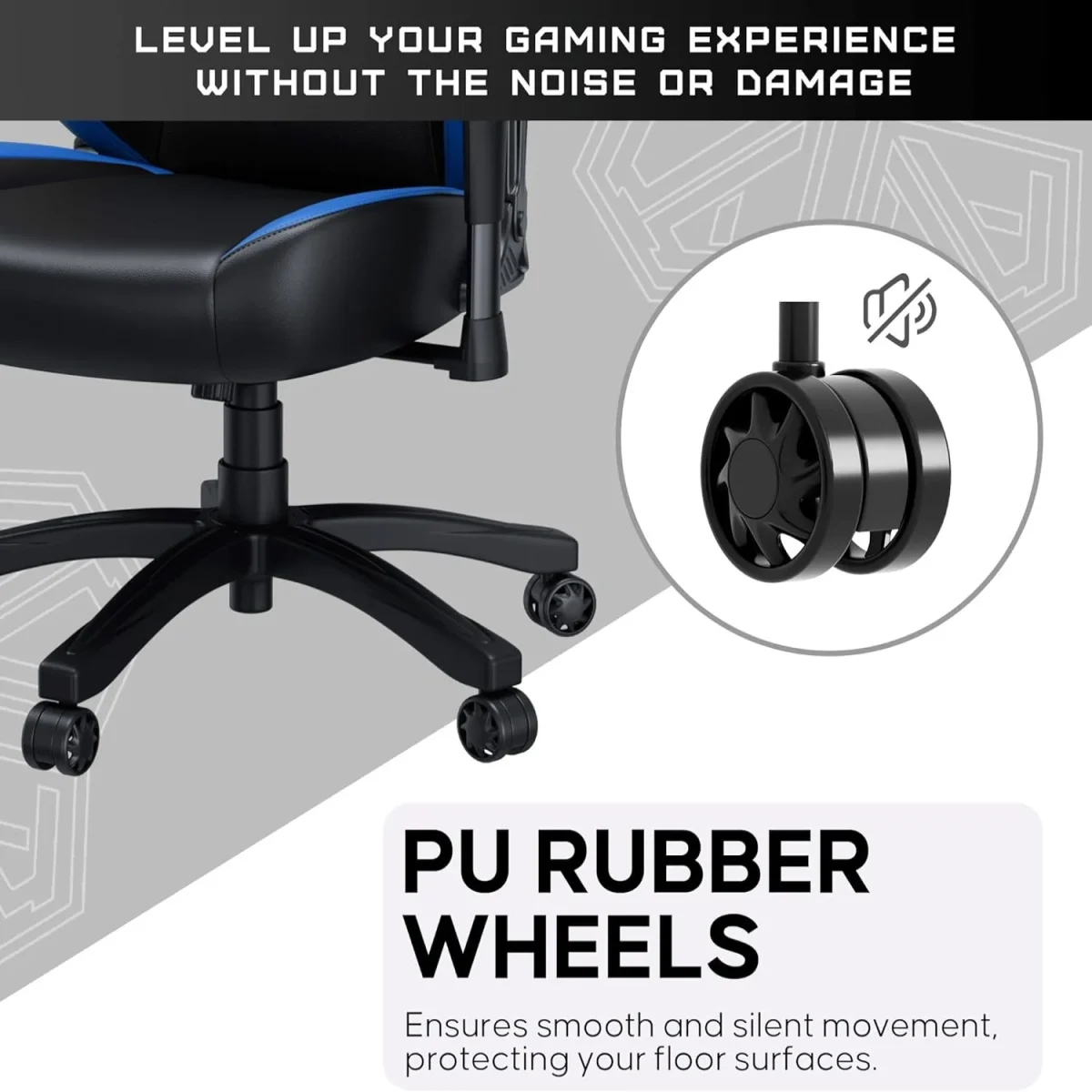 Anda Seat Luna Gaming Chair – Black/Blue - Image 2