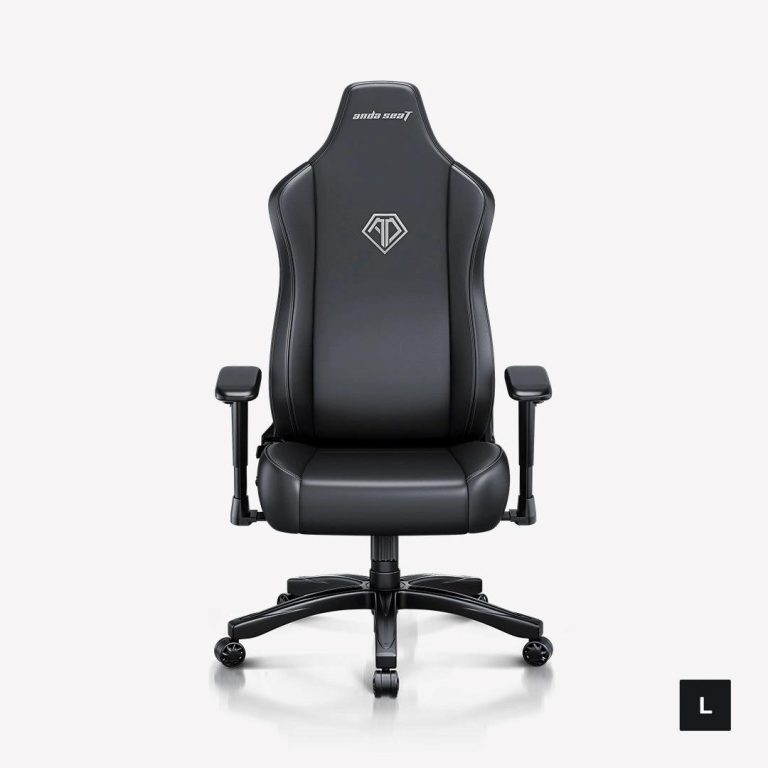 AndaSeat Novis Large Premium PVC Leather Gaming Chair - Black
