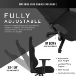 AndaSeat Phantom 3 Fabric Gaming Chair – Carbon Black - Image 8