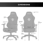 AndaSeat Phantom 3 Leather Gaming Chair – Cloudy White - Image 5