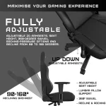 AndaSeat Phantom 3 Leather Gaming Chair – Stormy Black - Image 4