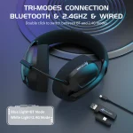 Attack Shark L80 Ultra-Light Tri-Mode Gaming Headset - Image 2