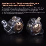 KZ EDX Pro X IEM Dynamic Driver Earphones - Black - with Mic - Image 3
