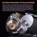 KZ EDX Pro X IEM Dynamic Driver Earphones - Black - with Mic - Image 4