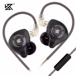 KZ EDX Pro X IEM Dynamic Driver Earphones - Black - with Mic
