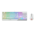 MSI VIGOR GK30 RGB Gaming Keyboard & Mouse Combo - White