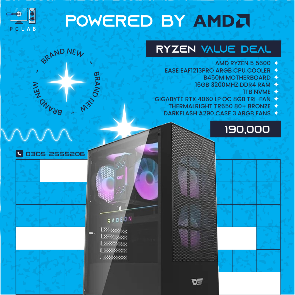 Ryzen Value Deal - AMD Ryzen 5 5600 - 16GB RAM - 1TB NVMe - RTX 4060 8GB