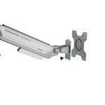 AndaSeat Stealth II Ergonomic Single Monitor Arm - Silver White - Image 6