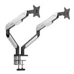 AndaSeat Stealth Pro II Duo Ergonomic Monitor Arm – Black White - Image 2