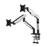AndaSeat Stealth Pro II Duo Ergonomic Monitor Arm – Black White - Image 5