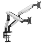 AndaSeat Stealth Pro II Duo Ergonomic Monitor Arm – Black White