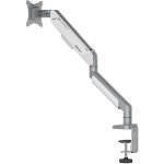 AndaSeat Stealth Pro II Ergonomic Single Monitor Arm - Silver White - Image 2