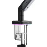 AndaSeat Stealth Pro II RGB Ergonomic Single Monitor Arm - Black Titanium - Image 3