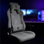 Arozzi Vernazza Soft Fabric Ergonomic Gaming Chair - Ash Gray - Image 7