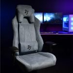 Arozzi Vernazza Soft Fabric Ergonomic Gaming Chair - Blue - Image 7