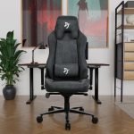 Arozzi Vernazza Soft Fabric Ergonomic Gaming Chair - Dark Gray - Image 6