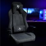 Arozzi Vernazza Soft Fabric Ergonomic Gaming Chair - Dark Gray - Image 7