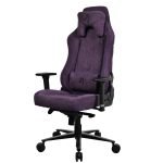 Arozzi Vernazza Soft Fabric Ergonomic Gaming Chair - Purple - Image 2