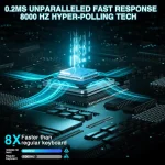 Aula WIN68 HE Max- 65% Wired Gasket-mounted Gaming Keyboard with 8KHz WingChun Magnetic Hall Effect Switch - White Blue - Image 5