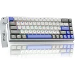 Aula WIN68 HE Max- 65% Wired Gasket-mounted Gaming Keyboard with 8KHz Magnetic Hall Effect Switch - White Blue