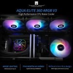 Thermalright Aqua Elite 360 V3 360mm ARGB AIO Liquid CPU Cooler - Black - Image 2