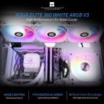 Thermalright Aqua Elite 360 V3 360mm ARGB AIO Liquid CPU Cooler - White - Image 2