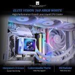 Thermalright Elite Vision 360 White ARGB - 360mm AIO Liquid Cooler with IPS LCD Screen - Image 3