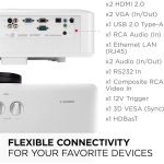 ViewSonic LS921WU 6,000 ANSI Lumens WUXGA Short Throw Laser Installation Projector - Image 7