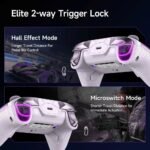 EasySMX D10 Multiplatform Gaming Controller with TMR sticks, Trigger Lock and Charging Dock - Farout Purple - Image 5