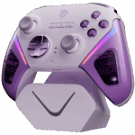 EasySMX D10 Multiplatform Gaming Controller with TMR sticks, Trigger Lock and Charging Dock - Farout Purple