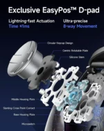 EasySMX D10 Multiplatform Gaming Controller with TMR sticks, Trigger Lock and Charging Dock - Space Black - Image 7