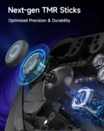 EasySMX D10 Multiplatform Gaming Controller with TMR sticks, Trigger Lock and Charging Dock - Space Black - Image 8