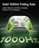 EasySMX D10 Multiplatform Gaming Controller with TMR sticks, Trigger Lock and Charging Dock - Wirtanen Green - Image 2