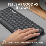 Logitech K380s Pebble Keys 2 Bluetooth Wireless Keyboard - Tonal Graphite - Image 4