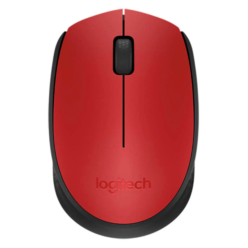 Logitech M171 Wireless Optical Mouse – Red – PC Lab