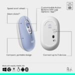 Logitech POP Bluetooth Wireless Mouse with Customizable Emoji - Lilac - Image 7