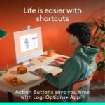 Logitech POP Bluetooth Wireless Mouse with Customizable Emoji - Off-White - Image 5