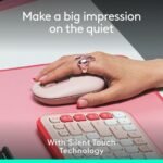 Logitech POP Bluetooth Wireless Mouse with Customizable Emoji - Rose - Image 6