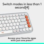 Logitech Pop Icon Keys Wireless Bluetooth Keyboard - Off-White - Image 2