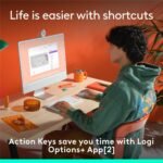 Logitech Pop Icon Keys Wireless Bluetooth Keyboard - Off-White - Image 4