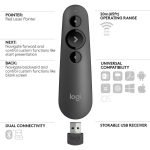 Logitech R500 Wireless Laser Presentation Remote - Black - Image 5