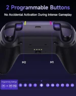EasySMX X05Pro Multiplatform Wireless Gaming Controller with Quiet Button - Aurora Purple (Limited Edition) - Image 7