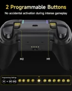 EasySMX X05Pro Multiplatform Wireless Gaming Controller with Quiet Button - Black - Image 4