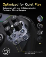 EasySMX X05Pro Multiplatform Wireless Gaming Controller with Quiet Button - Black - Image 5