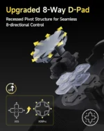 EasySMX X05Pro Multiplatform Wireless Gaming Controller with Quiet Button - Black - Image 6