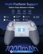 EasySMX X05Pro Multiplatform Wireless Gaming Controller with Quiet Button - White - Image 4