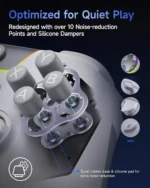 EasySMX X05Pro Multiplatform Wireless Gaming Controller with Quiet Button - White - Image 7